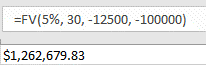 fv excel retirement funding